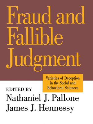 cover image of Fraud and Fallible Judgement